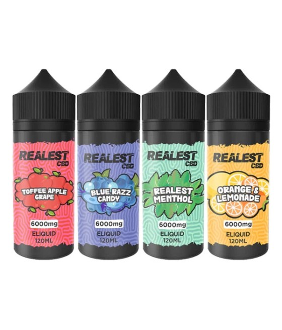 Realest CBD 6000mg Broad Spectrum CBD E-Liquid 120ml (BUY 1 GET 1 FREE)