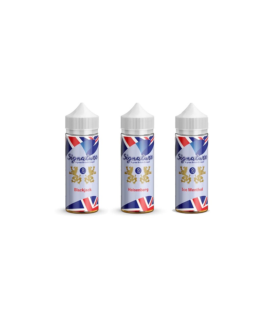 Signature Vapours 100ml E-liquid 0mg (50VG/50PG)
