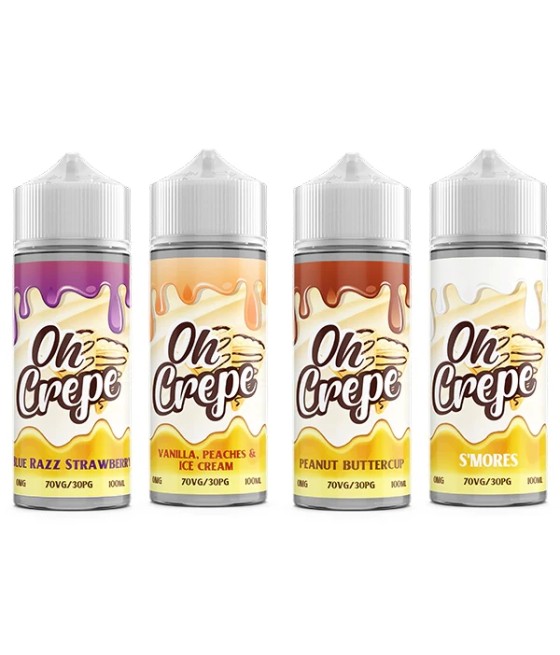 0mg Oh Crepe 100ml Shortfill (70VG/30PG)