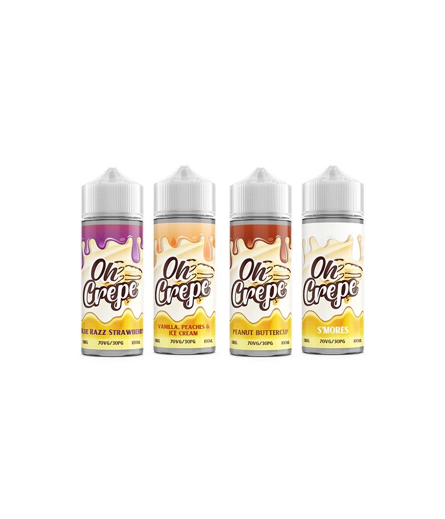 0mg Oh Crepe 100ml Shortfill (70VG/30PG)