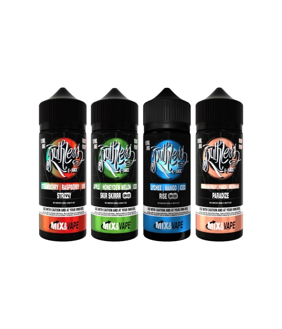 0mg Ruthless 120ml Shortfill (70VG/30PG)