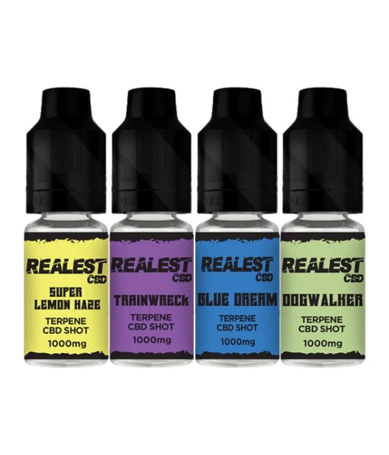 Realest CBD 1000mg Terpene Infused CBD Booster Shot 10ml (BUY 1 GET 1 FREE)