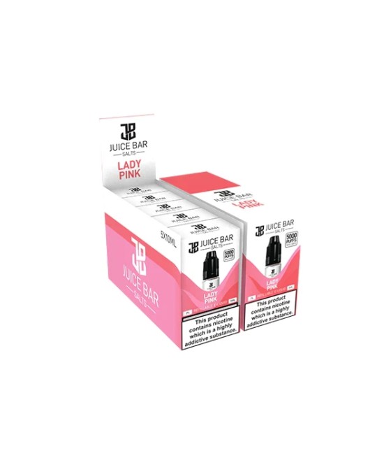 10mg Juice Bar Salts 10ml Nic Salts - Pack Of 5 (50VG/50PG)