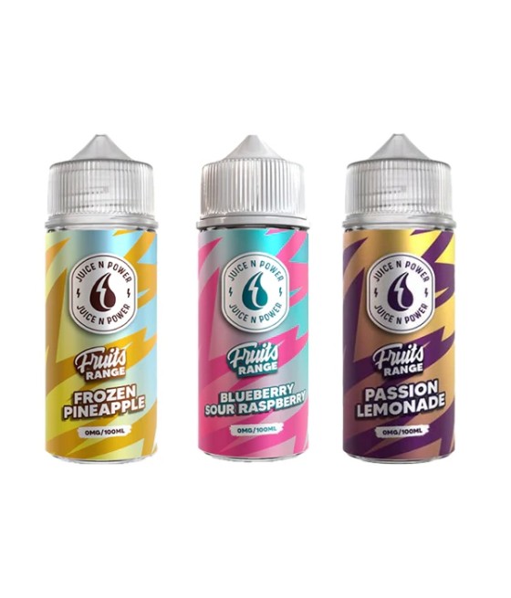 0mg Juice N Power Shortfills 100ml (70VG/30PG)