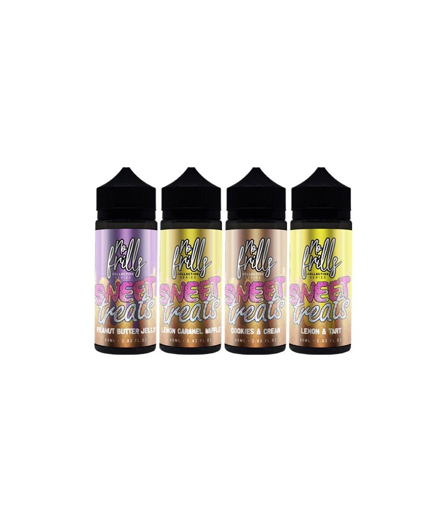 No Frills Collection Sweet Treats 80ml Shortfill 0mg (80VG/20PG)