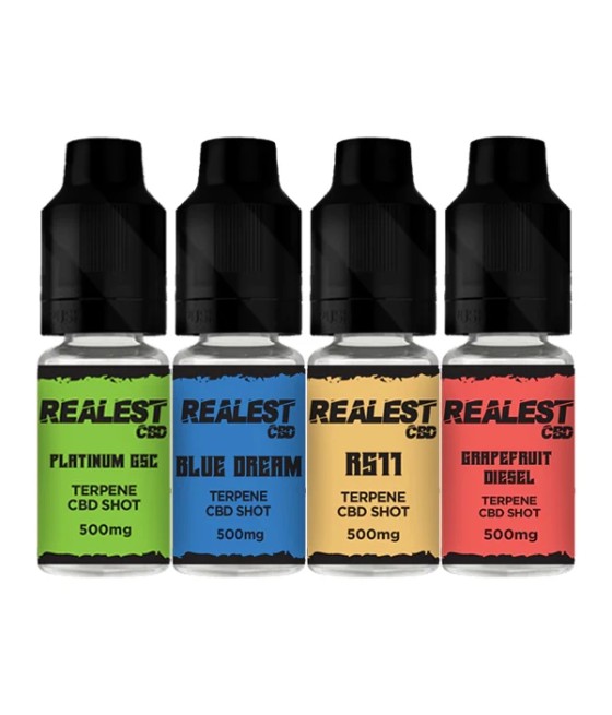 Realest CBD 500mg Terpene Infused CBD Booster Shot 10ml (BUY 1 GET 1 FREE)