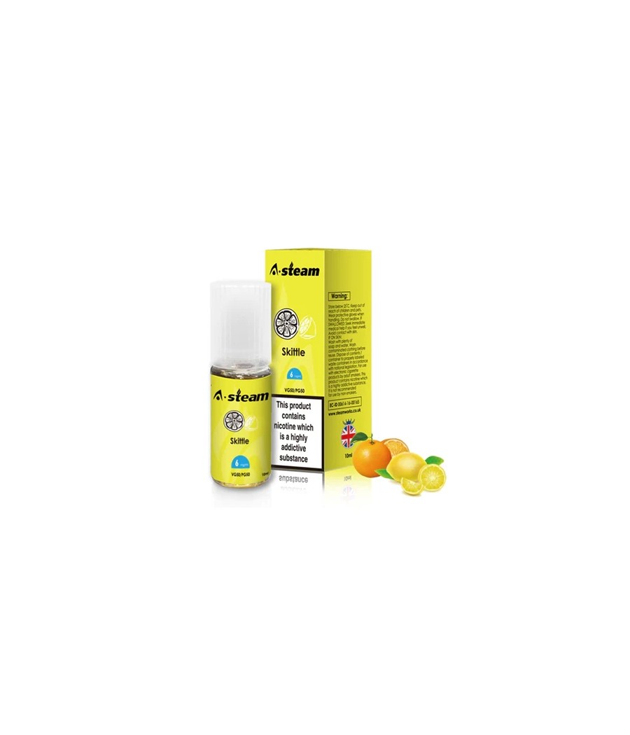 A-Steam Fruit Flavours 6MG 10ML (50VG/50PG)