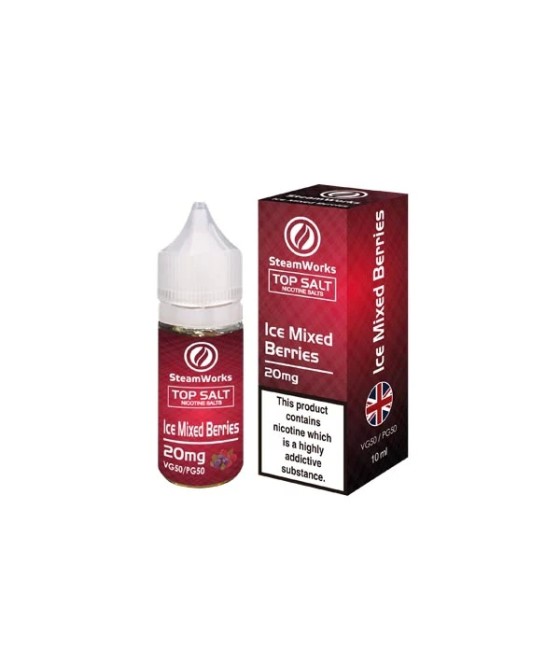 20mg Top Salt Fruit Flavour Nic Salts by A-Steam 10ml (50VG/50PG)