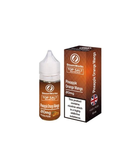 20mg Top Salt Fruit Flavour Nic Salts by A-Steam 10ml (50VG/50PG)