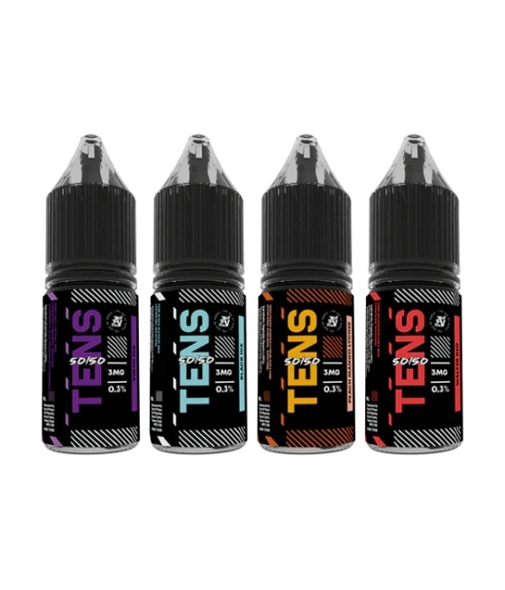 6mg Tens 50/50 10ml (50VG/50PG) - (Full Box) Pack Of 10