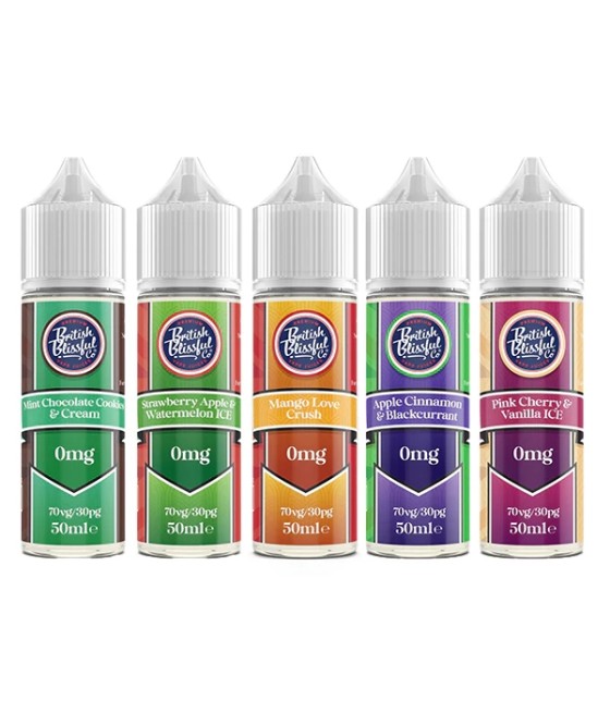 0mg British Blissful 50ml Shortfill (70VG/30PG)
