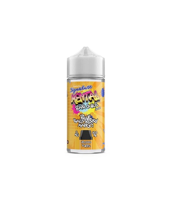 0mg Signature Mental Bar Juice 100ml Shortfill (50PG/50VG)