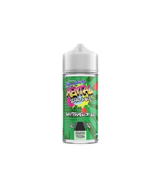 0mg Signature Mental Bar Juice 100ml Shortfill (50PG/50VG)