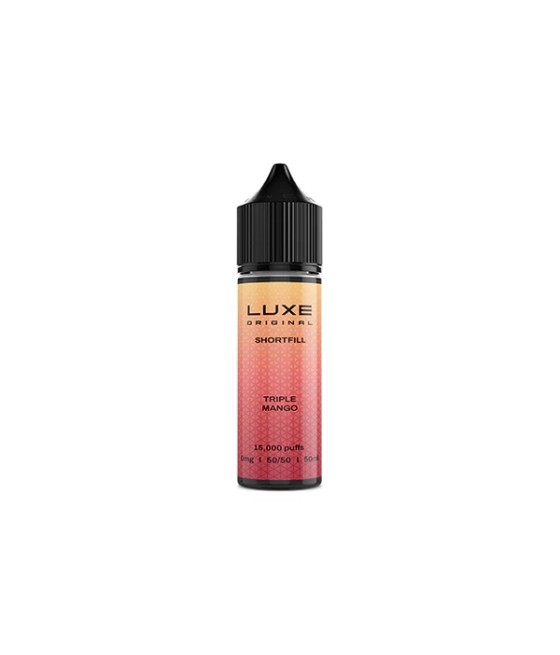 5 x 0mg LUXE Original 50ml Shortfill (50VG/50PG) - Multipack