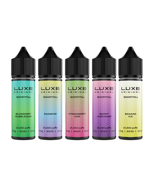 0mg LUXE Original 50ml Shortfill (50VG/50PG)