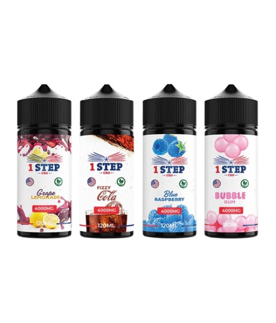 1 Step CBD 4000mg CBD E-liquid 120ml (BUY 1 GET 1 FREE)