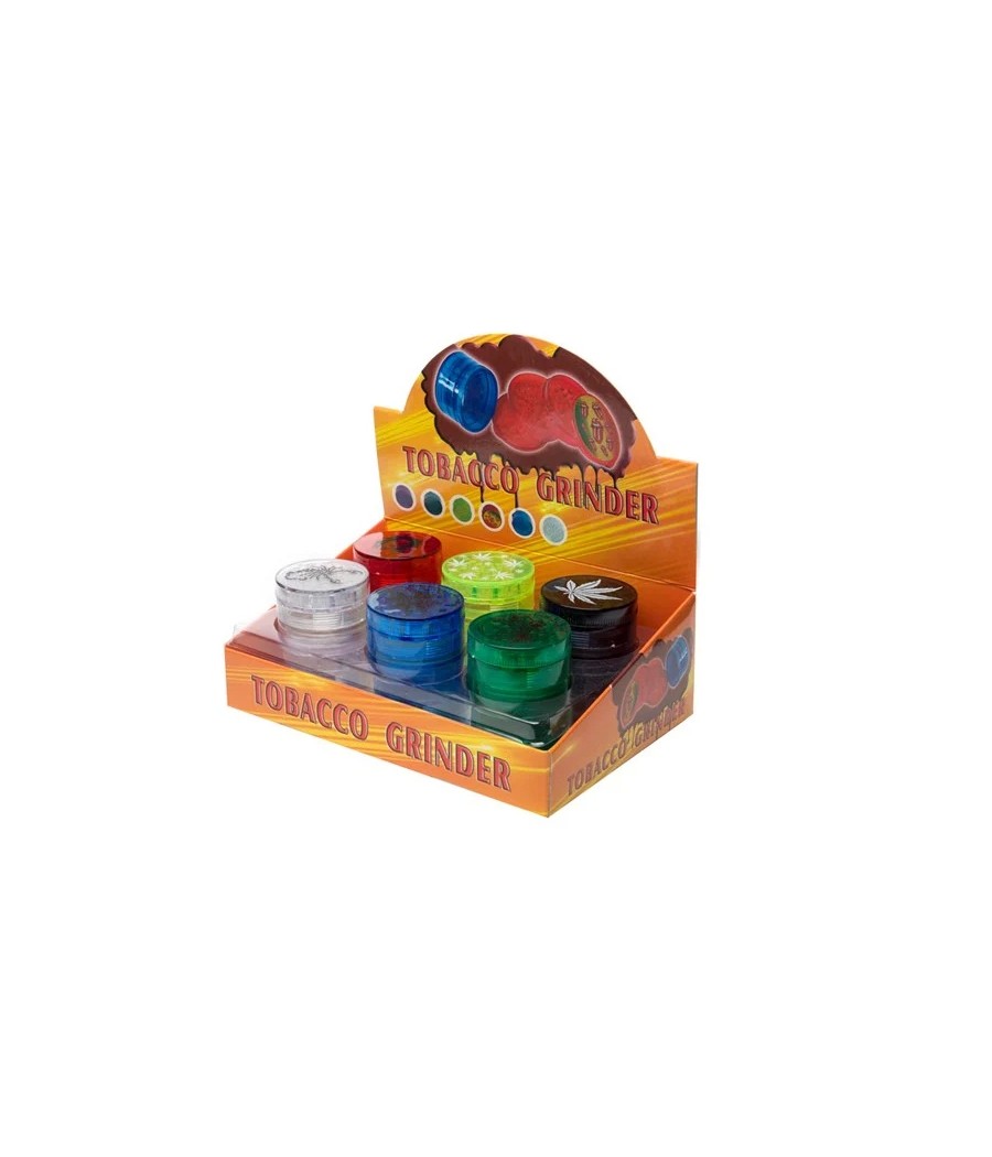 3 Parts Plastic Tobacco Grinder - HX001-3