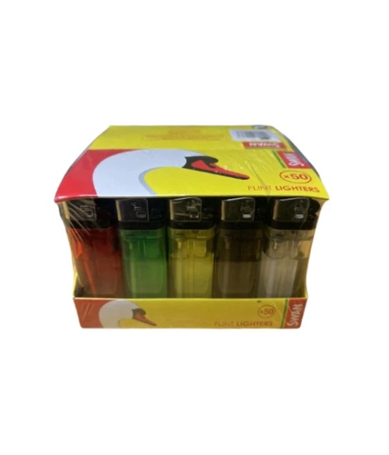 50 x Swan Disposable Lighters