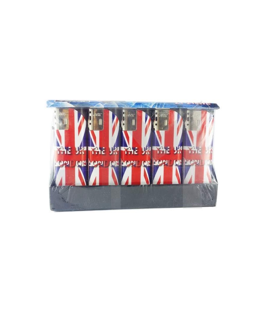 25 x 4Smoke Wind-Proof Printed Lighters - 218WE