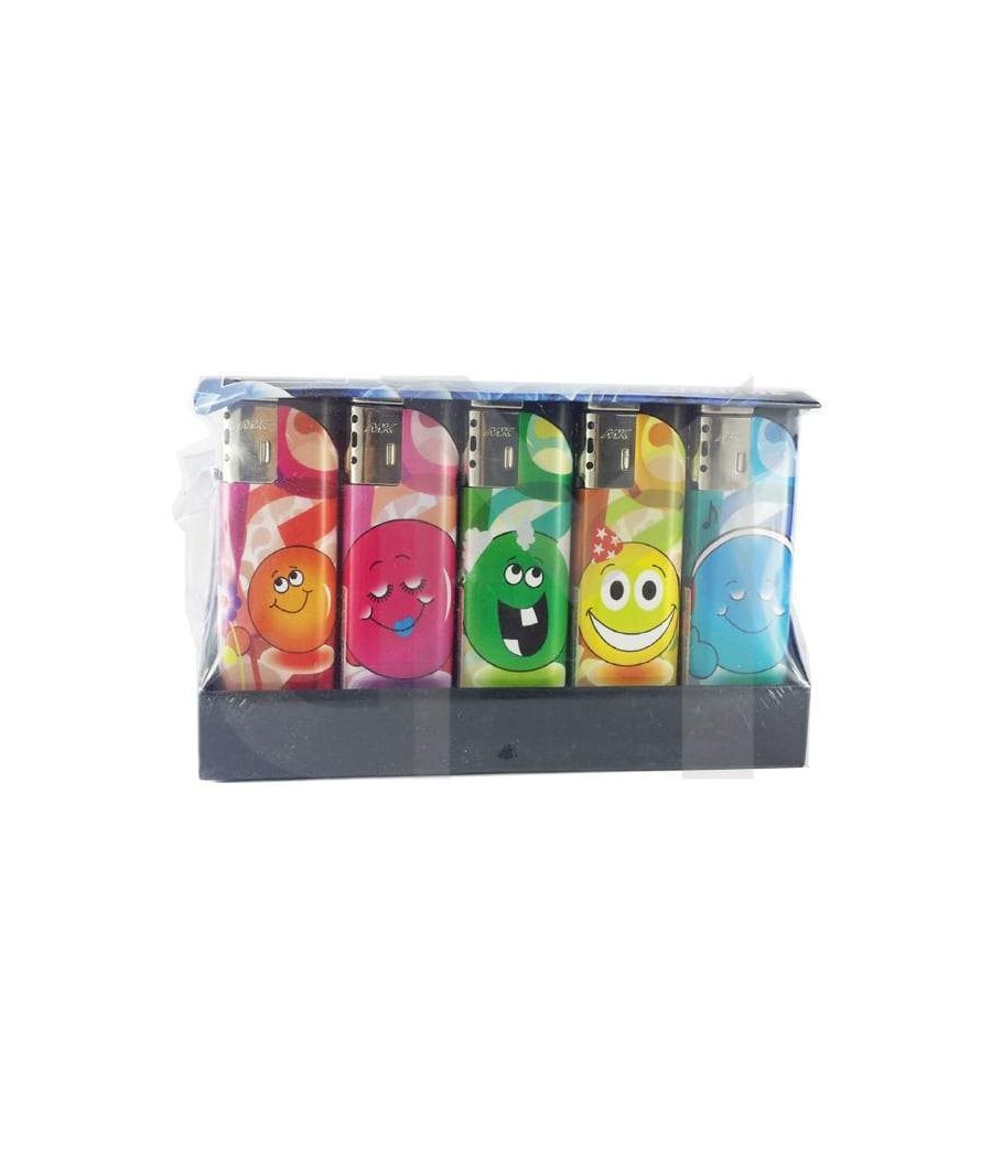 25 x 4Smoke Wind-Proof Printed Lighters - 218WE