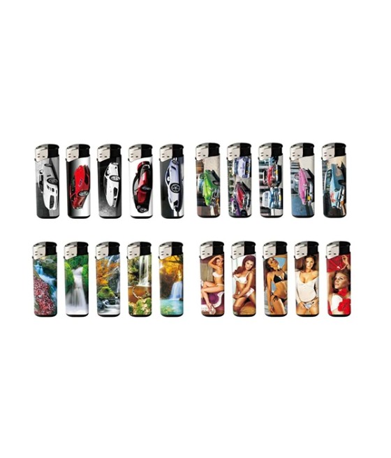 50 x 4Smoke Electronic Printed Lighters - ZY218DK