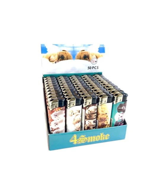 50 x 4Smoke Electronic Printed Lighters - ZY218DK