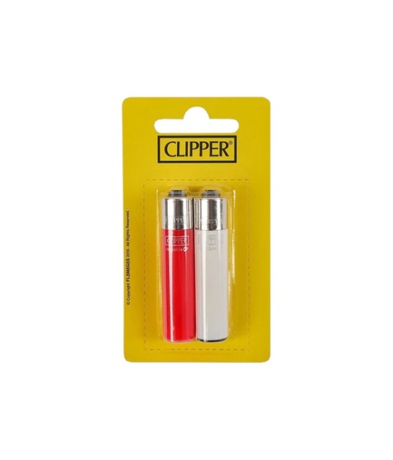 24 Clipper CP22RH Micro Solid Flint Lighters Blister Pack Set - CP1L000UKH
