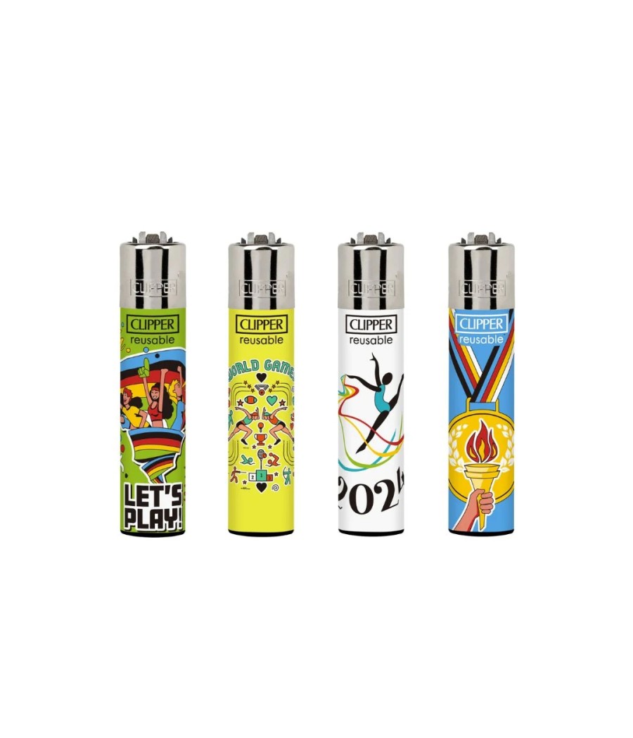 40 Clipper CP11RH Classic World Games Flint Lighters - CL3C1640UKH