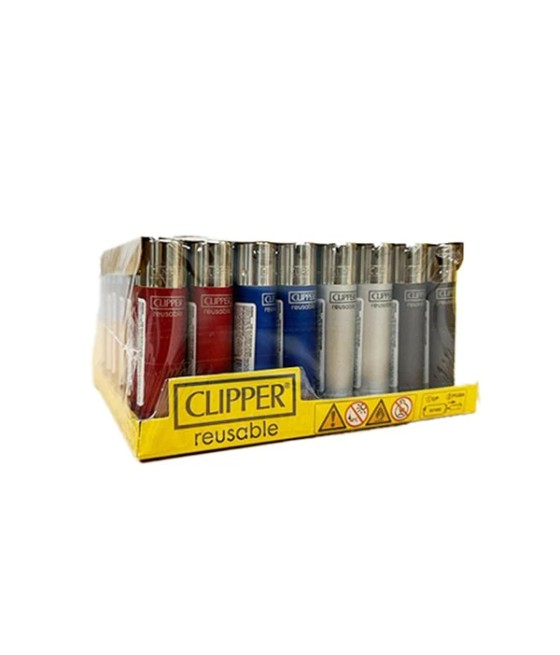40 Clipper D48 Classic Flint Painted Metallic 3 Lighters - CL2A2268UKH