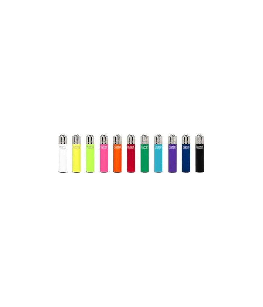 40 Clipper D48 CP22 Classic Flint Solid Assorted Colours Lighters - CP1A116UKH