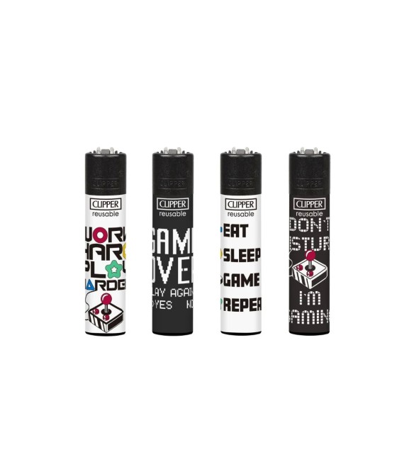 40 Clipper CP11RH Classic Gaming 4 Life Flint Lighters - CL3C1580