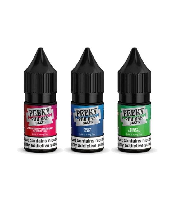 20mg Peeky Blenders Pod Bar 10ml Bar Salts (50VG/50PG)