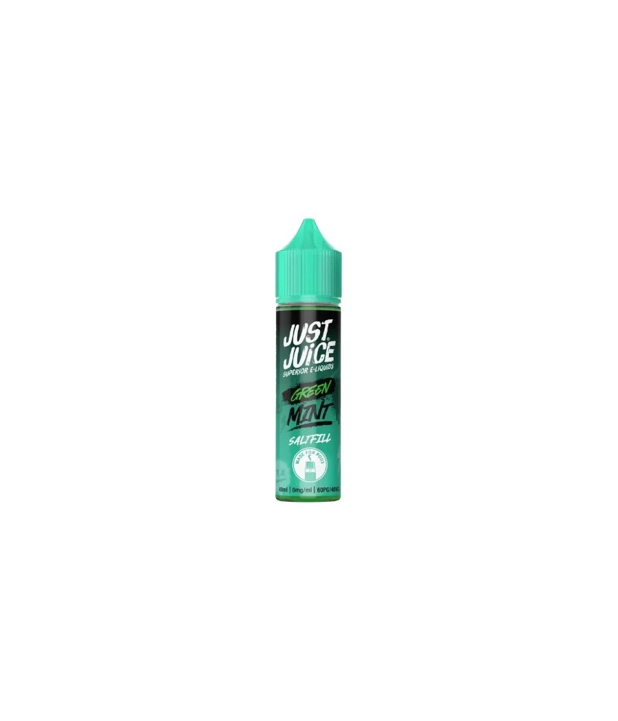 0mg Just Juice Mint 40ml Saltfills (40VG/60PG)