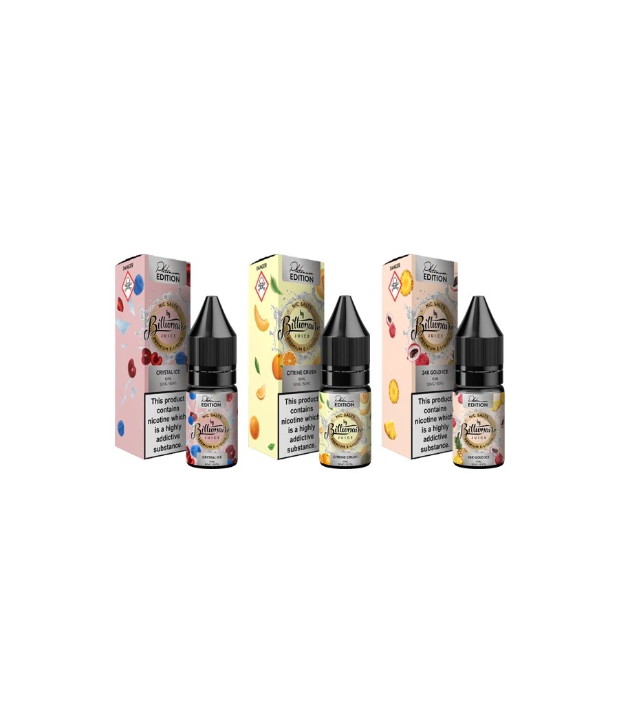 20mg Billionaire Juice Platinum Edition 10ml Nic Salts (50VG/50PG)