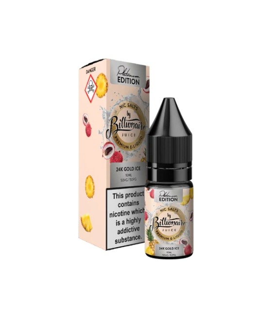 20mg Billionaire Juice Platinum Edition 10ml Nic Salts (50VG/50PG)