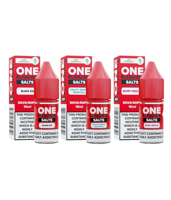 5mg One E-Liquids Flavoured Nic Salt 10ml (50VG/50PG)
