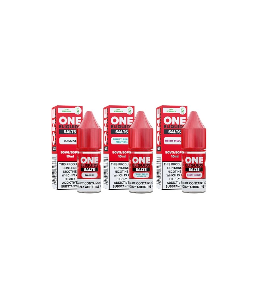 5mg One E-Liquids Flavoured Nic Salt 10ml (50VG/50PG)