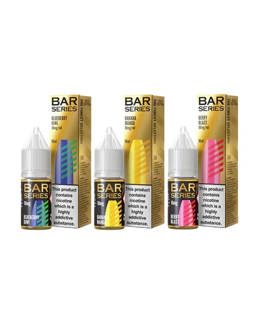 10mg Bar Series Gold Edition Nic Salt 10ml (50VG/50PG)