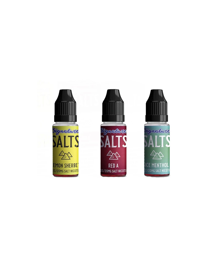 20mg Signature Salts By Signature Vapours 10ml Nic Salt (50VG/50PG) (BUY 1 GET 1 FREE)