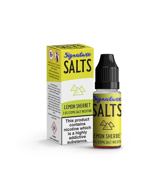 20mg Signature Salts By Signature Vapours 10ml Nic Salt (50VG/50PG) (BUY 1 GET 1 FREE)