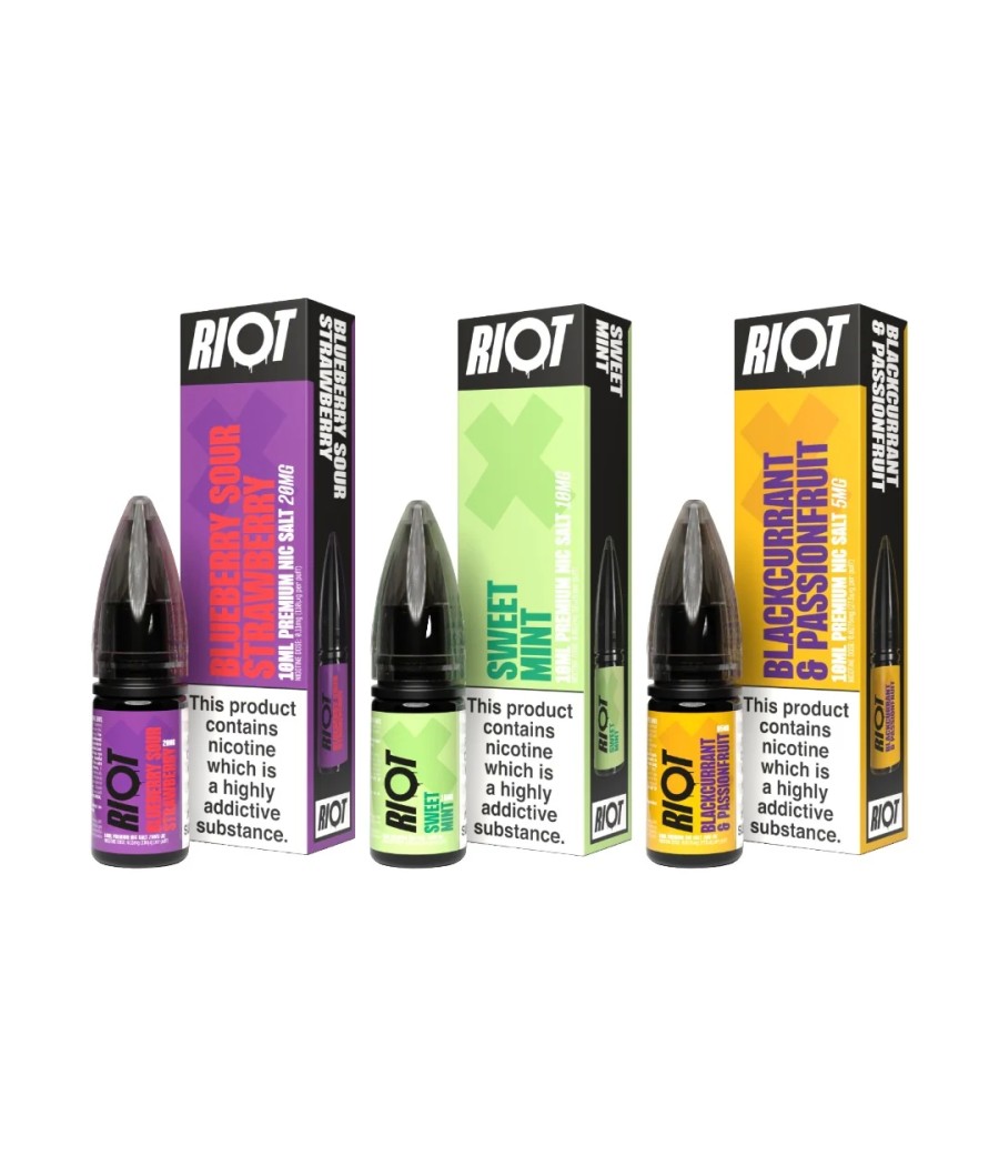 20mg RIOT X 10ml Nic Salts by Riot Squad (50VG/50PG)
