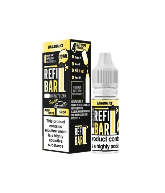 10mg Refill Bar Salts 10ml Nic Salts (50VG/50PG)