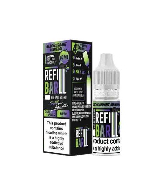 10mg Refill Bar Salts 10ml Nic Salts (50VG/50PG)