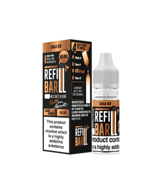 10mg Refill Bar Salts 10ml Nic Salts (50VG/50PG)