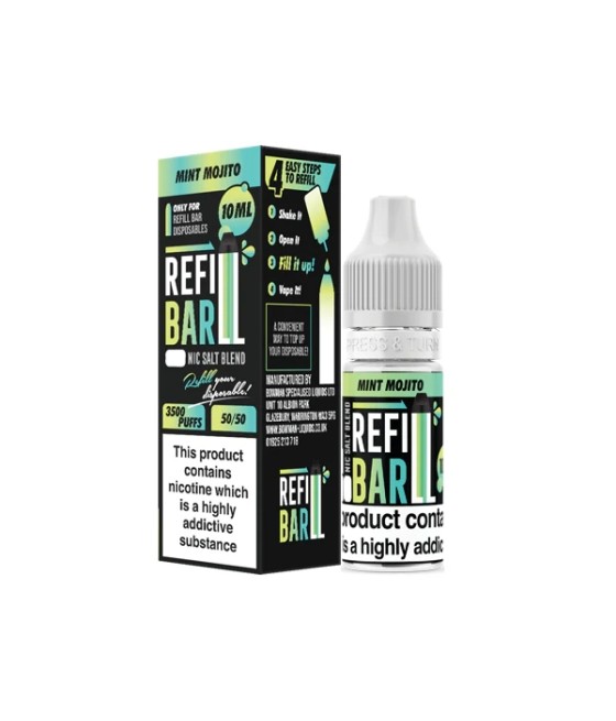 10mg Refill Bar Salts 10ml Nic Salts (50VG/50PG)