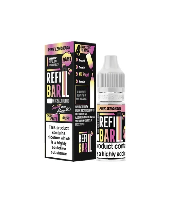 10mg Refill Bar Salts 10ml Nic Salts (50VG/50PG)