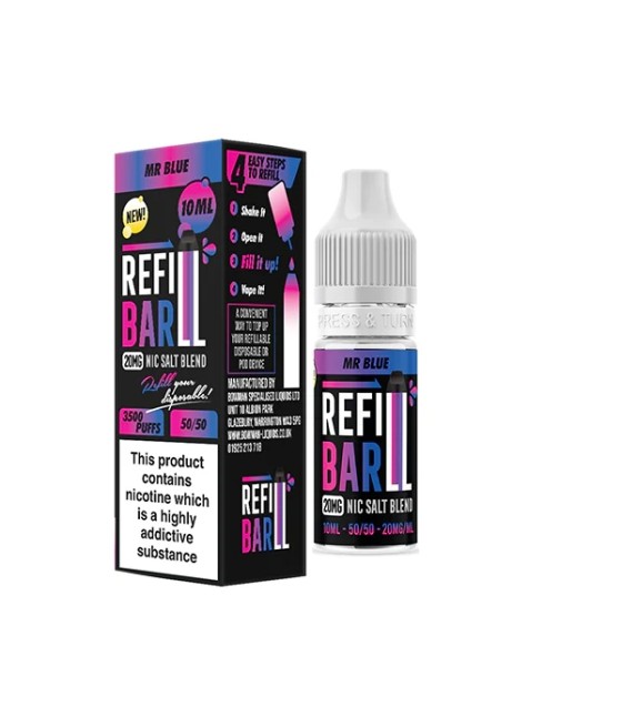 10mg Refill Bar Salts 10ml Nic Salts (50VG/50PG)