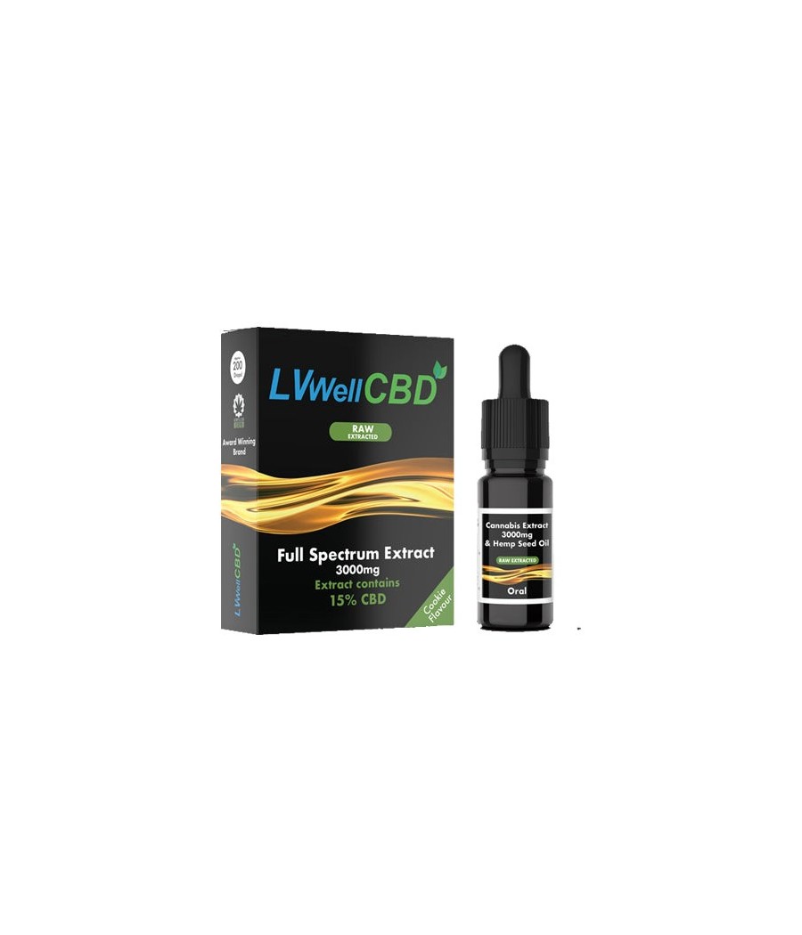 Buy Raw Extract 3000mg CBD 10ml Hemp Seed Oil | LVWell CBD