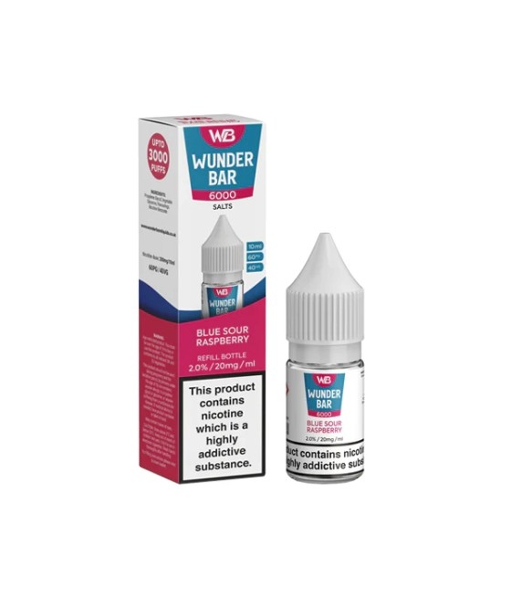 20mg Wunderbar 6000 Salts 10ml Nic Salts (60PG/40VG)