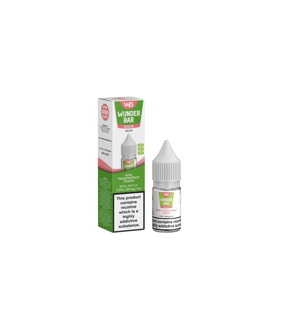 20mg Wunderbar 6000 Salts 10ml Nic Salts (60PG/40VG)